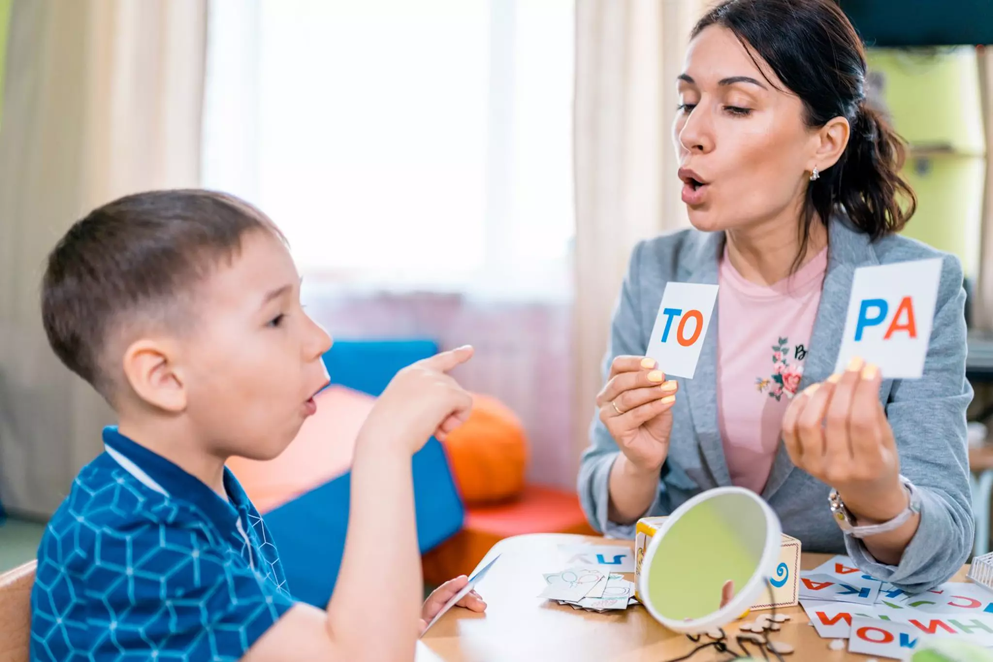 Pediatric speech therapy